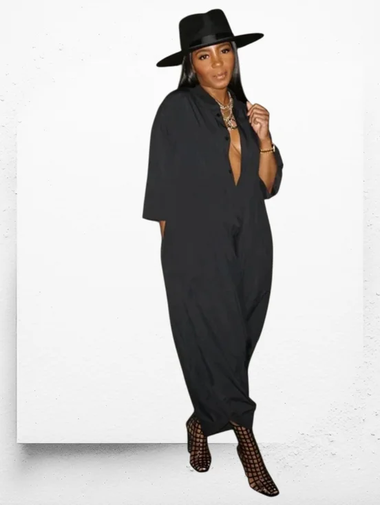 Go To Staple Jumpsuit ▪︎ Black ▪︎ Sz LG - Picture 12 of 14